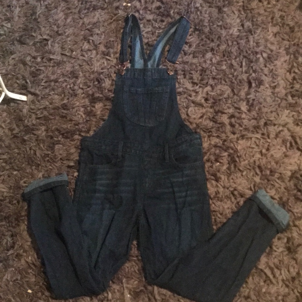 Dark Wash Abercrombie Kids Overalls Size Medium